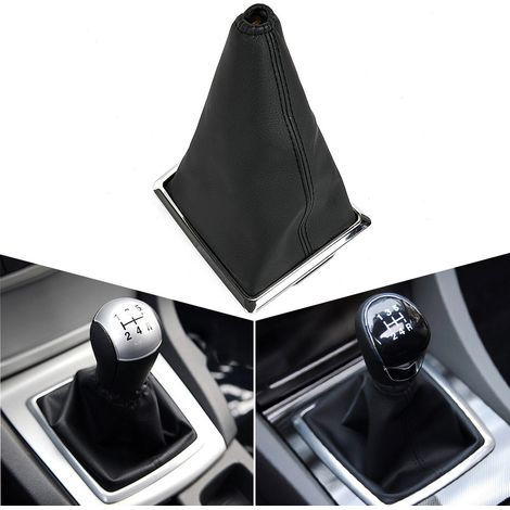 Schwarze Staubschutzkappe für den Schalthebel des Ford Focus (2005-2012) (1/4)