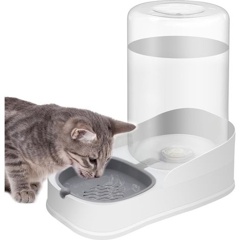 Distributore d'acqua per animali domestici da 4,4 l, ciotola per acqua a gravità per cani e distributore d'acqua per gatti di piccola e media taglia, cani e conigli (1/5)