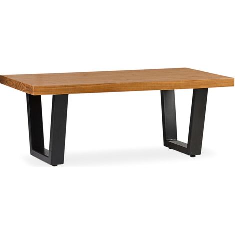 Table basse en bois clair massif de Mindy Zandhu 120cm (1/5)