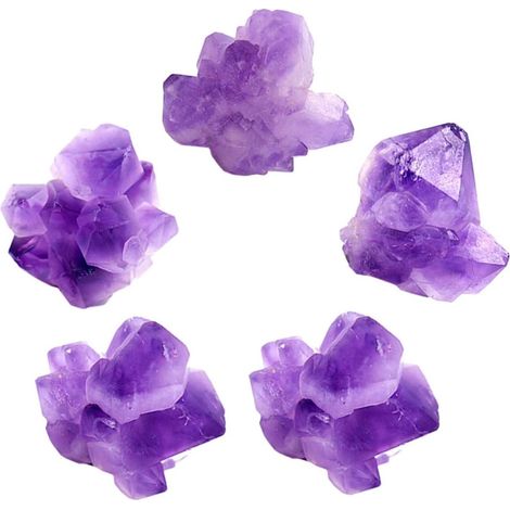Bloc D'améthyste Naturelle de 20-35mm pour Décoration Intérieure Cristaux Pourpres Pierres Diffuseurs pour Créatifs et Décor Esthétique (1/5)