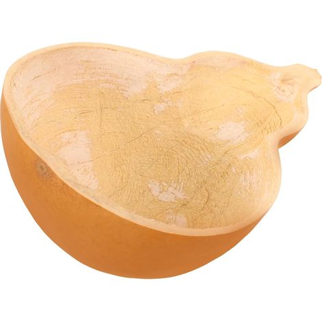 Louche en calebasse - 1 pièce - Bois naturel - Bec verseur et poignée ergonomique - Pour sauna cuisine bain - 25,00 cm (1/5)