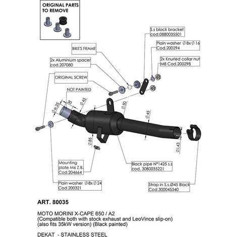Décatalyseur X-CAPE 650/A2 - NON Homologué
