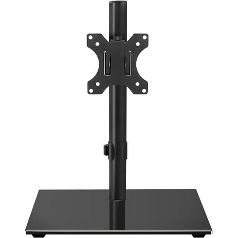 TV Stand - Suitable for 13-32 inches, Swivel, Adjustable Height, Glass Base (1/5)