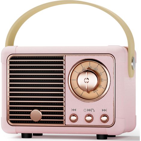 Enceinte Portable Bluetooth Cadeau Fille 10 Ans Kawaii Deco Chambre Haut-parleurs Bluetooth sans Fil Cadeau Femme Anniversaire Ado Fille et Femme Ideal Décoration Maison Chambre Bureau (Rose) (1/5)