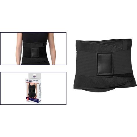 Trade Shop - FASCIA LOMBARE SUPPORT FÜR SUPPORT SUPPORT TRAINER PANCIA UNISEX - XL Schwarz