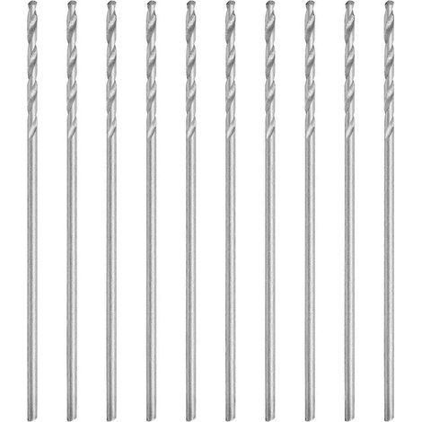 10 forets à spirale à queue cylindrique fine, 0,75 mm, pour machines à percer les perles, outils et quincaillerie (1/4)