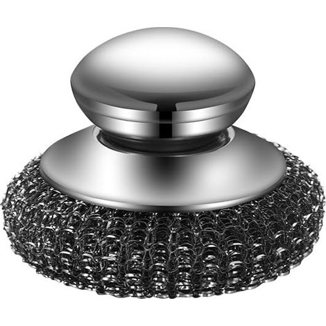 Brosse à casseroles en acier inoxydable avec poignée en fil métallique pour nettoyer la maison, la cuisine, la vaisselle, accessoires