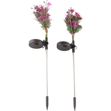 Dekorative, solarbetriebene Phalaenopsis-Gartenleuchten zur Bodeneinbauweise, die im Freien Licht abgeben (1/5)