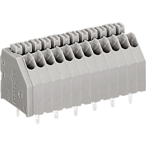 Bornier à ressort WAGO 250-1402 0.50 mm² Nombre de pôles 2 gris 1 pc(s)