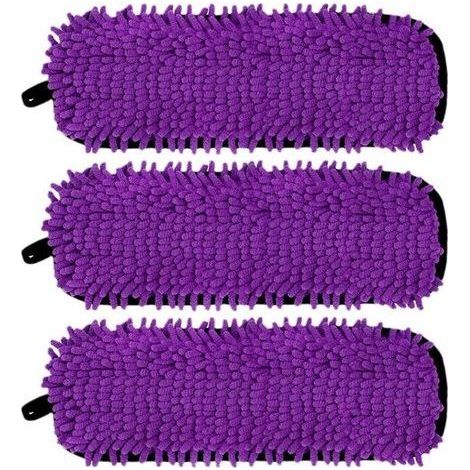 Lot de 3 tampons de rechange réutilisables compatibles avec Swiffer PowerMop, tampons en microfibre pour balai pulvérisateur Swiffer 15'', tampons PowerMop lavables utilisés pour les planchers (1/5)