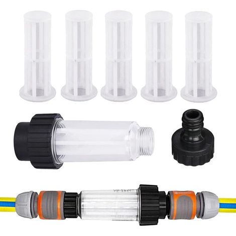 7-piece hose filter set for pressure washers, garden pumps, water filter for pressure washers, compatible with all pressure washers (1/5)