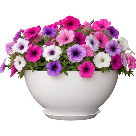 Jardinière en résine Blanc 25,4 cm (1/5)