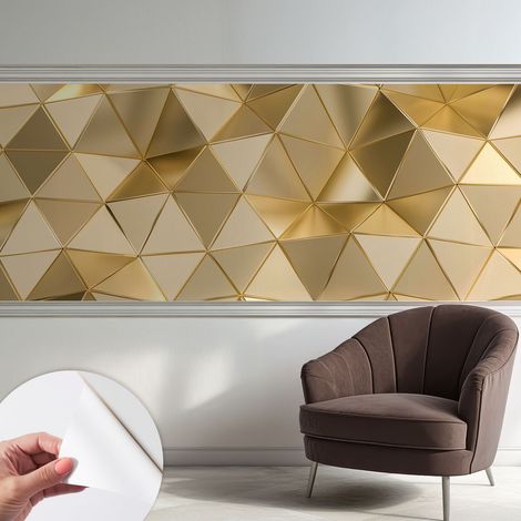 Carta da parati autoadesiva - Fotomurale adesivo - design elegante - stile moderno - Motivi triangolari 250x104 cm (1/5)