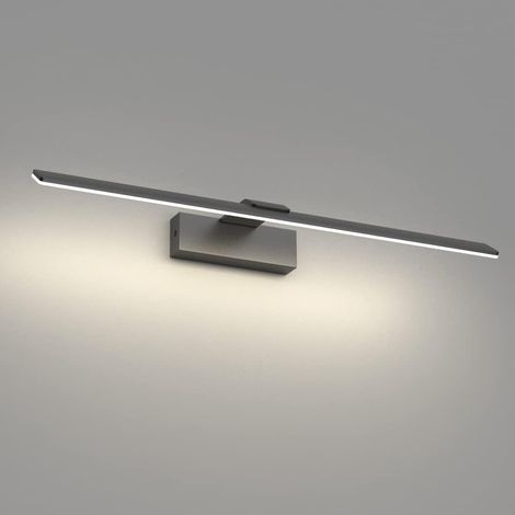 1 Applique Miroir,60 Cm,Aluminium,18 W,Ip44,Salle De Bain