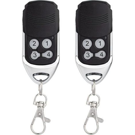 Télécommande pour ouvre-porte de garage compatible avec les émetteurs portables 433 MHz DITEC GOL4 BIXLP2 BIXLS2 BIXLG4 (code tournant), lot de 2 (1/5)