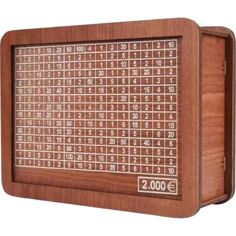 Sparschwein, Holzmaterial, modernes Design, 2000 EUR (1/2)