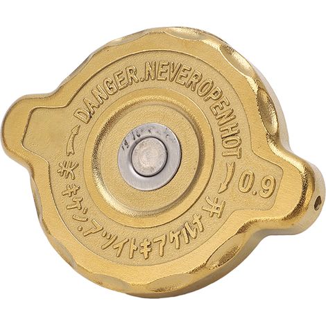 Couvercle de réservoir de carburant diesel en alliage d'aluminium, étanche, protection du réservoir d'eau du moteur pour excavatrice/chargeuse, couleur or. (1/5)