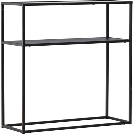 Console Design en Verre "Bogota" 80cm Noir (1/5)