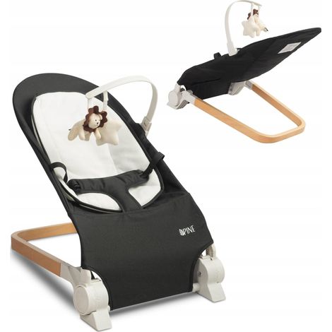 Caretero PINE transat bois confortable et sécurisé bébé (1/3)