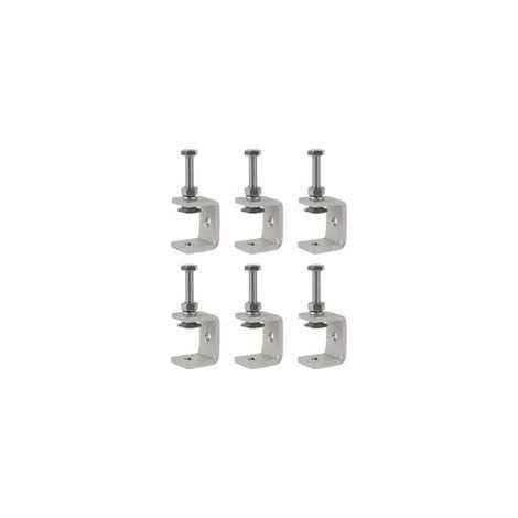Mini Serre Joints C Acier Inox 30mm Lot de 6 Pièces Réglables, Pinces pour Travaux Bois, Soudage et Menuiserie