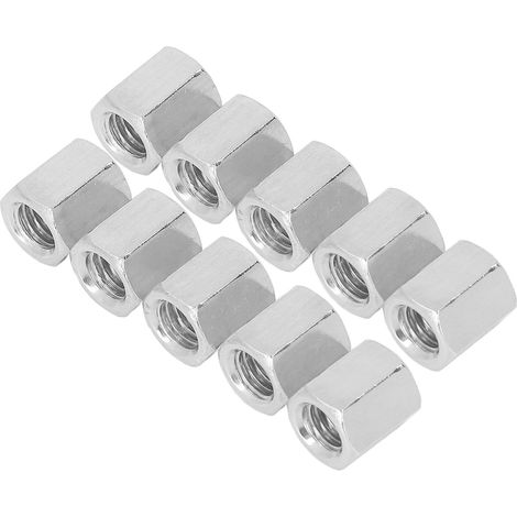 20 écrous de raccordement hexagonaux M8x1,25 12 L14mm, connecteurs de tige filetée en acier inoxydable 304 (1/5)