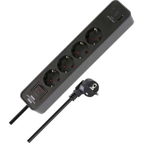 Brennenstuhl 1153240216 Multipresa Nero Schuko 1 pz. (1/5)