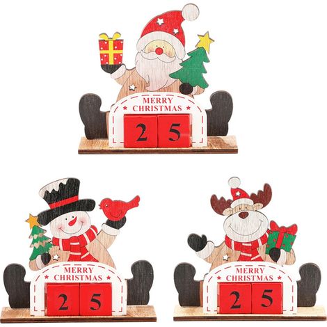 DIY-Weihnachtskalender aus Holz – Kreatives Bemalen (Elchmodell) – Deko-Set zum Zusammenbauen (1/5)