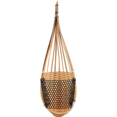 Cesta colgante para orquídeas ② Tejida a mano de forma tradicional ③ Maceta ventilada para orquídeas ④ Ahorra espacio, fácil de colgar ⑤ Bambú ⑥ Beige-amarillo-café ⑦ 750 g (1/5)