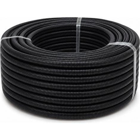 Gaine Annelée Fendue 200 m pour Faisceau Auto Noire (1/5)