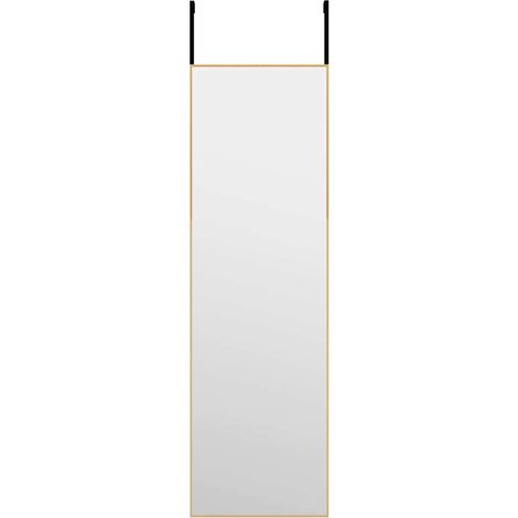 Maison Exclusive - Specchio da Porta Oro 30x100 cm in Vetro e Alluminio (1/4)