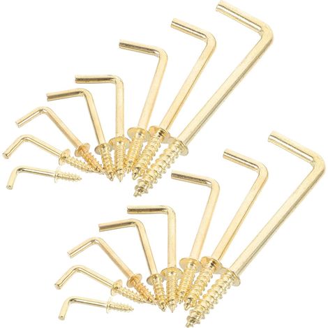Crochet de suspension, fer, pour cadres, à visser, rangement (1/5)