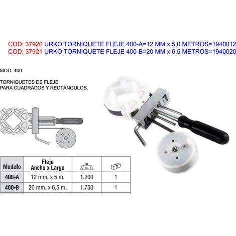 Torniquete URKO Fleje 400-B20mm x 6.5 Metros