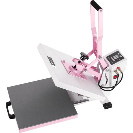 VEVOR Pressa a Caldo 380 x 380 mm Macchina per Pressatura a Caldo Digitale, Riscaldamento Rapido Uniforme, Cotone Isolante a 2 Strati, Macchina per Trasferimento Termico per Magliette/Cuscini, Rosa (1/5)