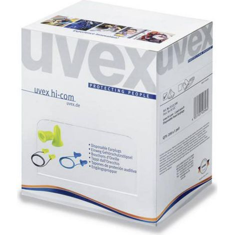 uvex 2112095 hi-com Mini Bouchons d'oreille 24 dB à usage unique 100 paire(s)