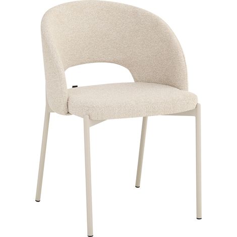Selsey Elrina - Polsterstuhl, Bouclé Beige, 52 cm (1/5)