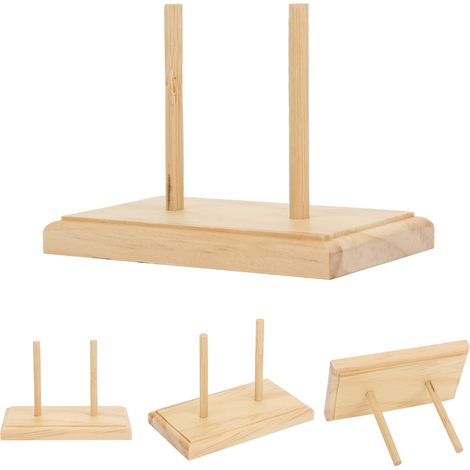 Porte-bobines en bois massif pour broderie française, porte-bobines à broder, porte-fils à coudre, support de rangement pour fils, outils de broderie.