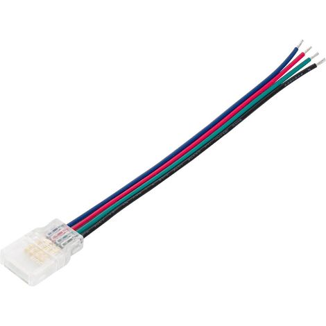 Conector Hipopótamo con Cable para Tira LED 12/24V DC IP65 RGB