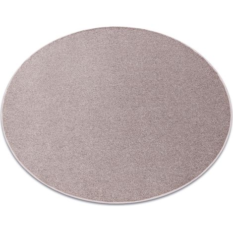 Teppich rund EXCELLENCE erröten rosa 407 eben, Melange pink rund 100 cm