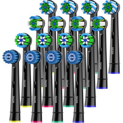 Brossette Compatibles avec Oral-b Brosse a Dent Electrique, Têtes de Rechange pour Brosse à Dents Electrique Oral-b, Inclure 4 Cross, 4 Floss, 4 Sensitive & 4 Precision (1/5)