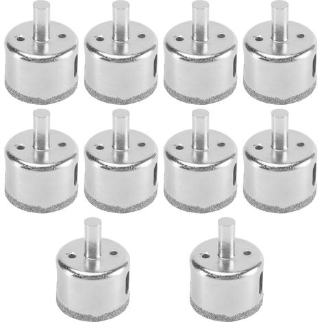 10X Foret de Scie A Trou de Diament en Verre Ceramique Du Diametre de 40 mm (1/4)