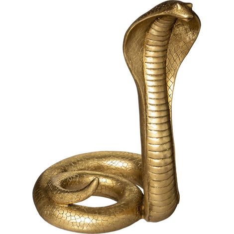 Atmosphera Statua Cobra Eleganza Dorata 36 cm