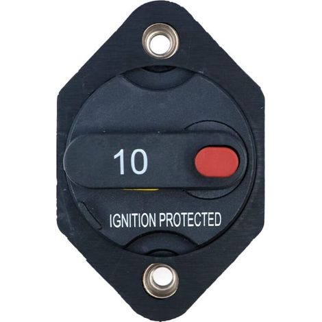 Disjoncteur Fusible Inverseur avec Bouton de Réinitialisation Manuelle pour Auto Camion RV Marine Remorque Étanche 12V-32V - 10A