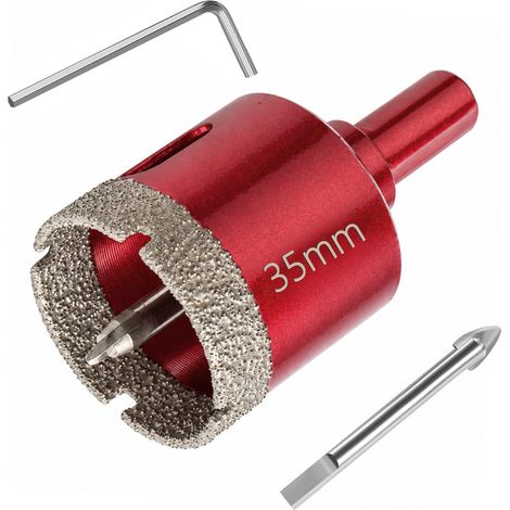Scie Cloche Diamantée Tige Triangulaire 9.8mm Universelle 35mm (1/5)