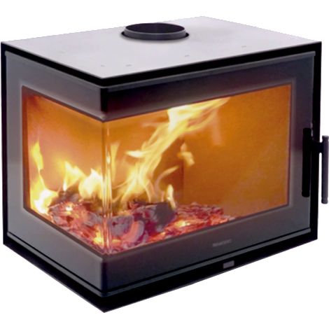 Poele a bois - PANADERO - Hogar IZQ Ecodesign - 5,9 kw - Bûches 50 cm (1/3)