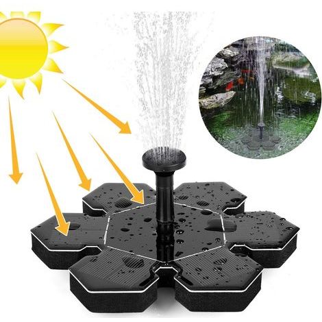 Fontaine solaire d'extérieur avec panneau solaire de 1,5 W - RWJardin / bassins d'ornement / fontaines pour bassins d'ornement (1/5)