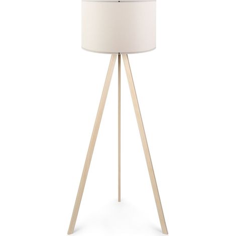 Lámpara de pie, lámpara de pie, iluminación de salón. Lamp Cream Roble (1/5)
