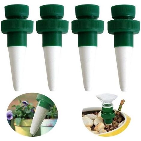 4 PCS Globe d'Arrosage Plante Verre Bulbes pour Plante, Reserve Eau Plante, Arrosage Plante Vacances, Ampoules Dispositif d'Arrosage Automatique pour Fleurs Jardin Exterieur Interieur (1/5)