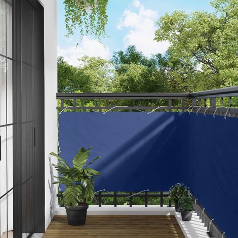 vidaXL Écran de balcon Bleu 100 x 800 cm Tissu Oxford