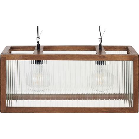 Hängeleuchte PENNA Mango Holz Braun