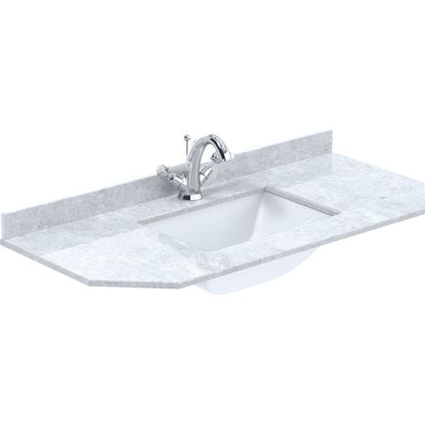 1000 SINGLE BOWL ANGLED MARBLE TOP 1TH